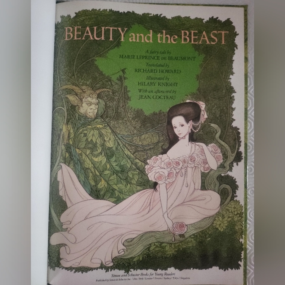 1990 Illustrated Beauty and the Beast Book VTG..